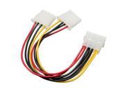 Male 4Pins to Female 2x IDE 4Pins 5.25 Inch HDD Power Adapter Cable Lead Wire
