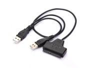 USB 2.0 to SATA Serial ATA 15 7 22P Adapter Cable For 2.5