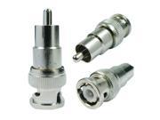 BNC Male to RCA Male Coax Connector Adapter Plug Cable