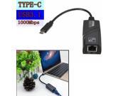USB 3.1 Type C Port to RJ45 Gigabit Ethernet LAN Network Cable Adapter