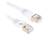 Gold Plated Head CAT7 High Speed 10Gbps Ultra thin Flat Ethernet Network LAN Cable Length 20m