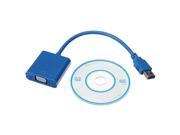 USB 3.0 to VGA Display External Video Graphic Cable Cord Adapter