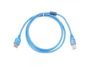 1.5m USB 2.0 Female to Male Extension Data Cable Blue