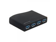 GRS High Speed 4 Ports USB 3.0 Hub Black