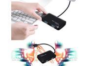 4 Port USB 3.0 Portable Compact 5Gbps Speed Hub Adapter For PC Laptop Mac