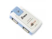 Dtech DT 13 4 Port Hi speed USB 2.0 Hub Blue