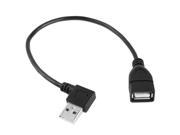 90 Degree USB 2.0 AM to AF Adapter Cable Length 25cm