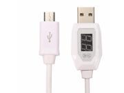 USB2.0 to Micro USB LCD Display Safety Voltage Current Smart Protection Data Sync Cable