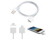 1M 3ft Metal Magnetic Micro USB 2.0 Charging Cable Lead For Android Phones