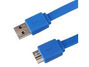 1.5m USB 3.0 A Male to Micro B Male Extension Flat Cable