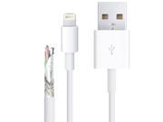 Super Quality Multiple Strands TPE Material USB Sync Data Charging Cable for iPhone 6 6 Plus iPhone 5 5S 5C Length 2m White