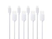 4 Pack HAWEEL High Speed 8 pin to USB Sync and Charging Cable Kit for iPhone 6 6 Plus iPad Air 2 iPad mini 3 mini 2 Length 1m White