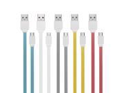 ROCK 2.1A 1M Flat Micro USB Charging Data Cable For Cellphone