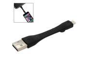 Portable 8 Pin to USB Data Cable for iPhone 6 5 5S 5C iPod iPad mini Length 7cm Black
