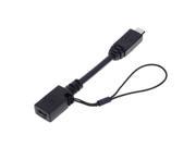 Micro USB Male to Mini USB Female Adapter Converter 9CM Length