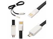V8 Micro USB LED Light Data Flat Cable Charge 1M 3.2ft Universal for Smartphone Tablet