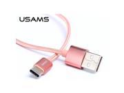Original USAMS USB Type C 2.1A Nylon Braided Wire 2m Charging Data Cable For Cellphone Tablet Laptop