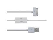 USB Data Sync Charging Cable from PC Directly for Samsung Galaxy Tab P1000 P3100 P5100 P6200 P6800 P7100 P7300 P7500 N5100 N8000 with Switch White