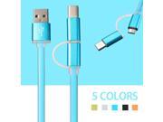 2 in 1 Micro USB Cable With USB 3.1 TYPE C Adapter Connector
