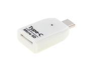 USB 3.1 Type c to Micro SD SDXC TF Card Reader Adapter for Macbook Google Chromebook Nokia N1 Tablet PC Letv Smart Phone White