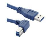 Right Angle Shape Printer Cable AM BM USB 3.0 Adapter Cable Length 60cm
