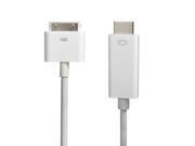 1.8M HDMI Cable Adapter Converter For iPhone 4 4S iPad 2 3