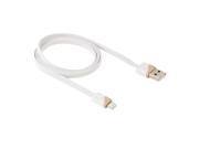 Noodle Style 8 Pin to USB Data Sync Charge Cable for iPhone 6 6 Plus 5 5S Length About 1m Khaki