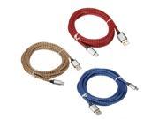 USB 3.1 Type C Braided Wire 2m 6.6ft Data Charger Cable For Cellphone Tablet PC Macbook