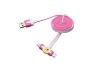 1M 2 In 1 USB Data Cable Charging Sync Cord For Mobile Phones