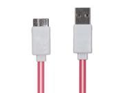Micro LED Light Smile Face USB Date Cable For Samsung Note 3