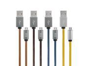 MaoXin Ichiban Original Leather 2.4A Micro USB Charge Data Cable For Xiaomi Huawei Meizu UMI