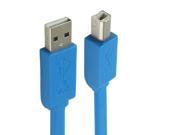 Noodles Style High Quality USB 2.0 Printer Extension AM to BM Cable Length 1.5m Blue