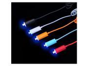1M LED Light Micro USB 2.0 Data Cable For Mobile Phone