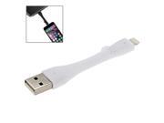 Portable 8 Pin to USB Data Cable for iPhone 6 5 5S 5C iPod iPad mini Length 7cm White