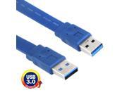Noodle Style USB 3.0 A Male to A Male AM AM Cable Length 1m