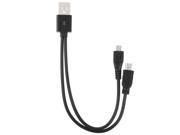 USB 2.0 to Micro USB Mini 5 Pin Cable Length 21.5cm Black