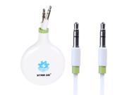 3.5MM Portable Retractable Audio Cable Cover For iPhone Smartphone