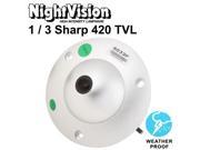 1 3 SHARP 420TVL 3.6mm Lens Waterproof Color Dome CCD Video Camera