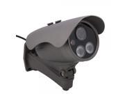 1 3? SONY CCD 700TVL 2 LEDs Array 6mm Lens Infrared Waterproof Security CameraGray