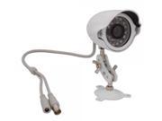 1 4? Sharp CCD 420TVL 24IR LED Dolphin Type Waterproof Security Camera White