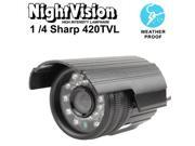 1 4 Sharp 420TVL 3.6mm Lens IR Waterproof Mini Color CCD Video Camera IR Distance 30m