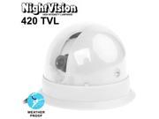 1 3 inch Sony 420TVL 3.6mm Fixed Color Dome Camera IR Distance 20m