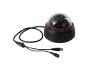 1 3? Sony CCD 700TVL 30IR LED Indoor Dome Camera with OSD Menu Control Line Black PAL