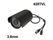 1 3 SONY 420TVL CCD Waterproof Camera IR Distance 30m View Angle 80 Degree Lens Mount 3.6mm 188