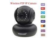 Wanscam JW0004 Wireless Wifi Night Vision P2P Network Indoor IP Camera with Angle Control Black
