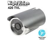 1 4 SHARP 420TVL 6mm Lens Array LED IR Waterproof Color Dome CCD Video Camera IR Distance 50m