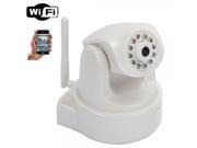 Wireless WiFi Two way Audio Pan Tilt IP Camera Motion Detection White WF 480