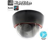 H.264 Wired Infrared Waterproof Vandalproof IP Camera 1 3 inch 4mm 1.3 Mega Pixels Fixed Lens Motion Detection Privacy Mask and 30m IR Night Vision Sup