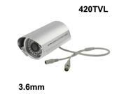 1 3 SONY 420TVL CCD Waterproof Camera IR Distance 30m View Angle 80 Degree Lens Mount 3.6mm 680