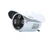 HOCA HC 3A31099 Waterproof 1 4? CMOS 3.0MP 1200TVL CCTV Camera Monitor with 3 IR LED White